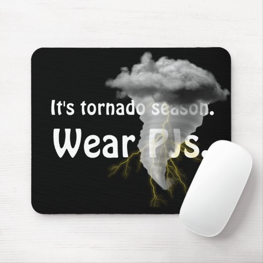 Tornado Storm Cloud met Funny Quote Muismat (Met muis)