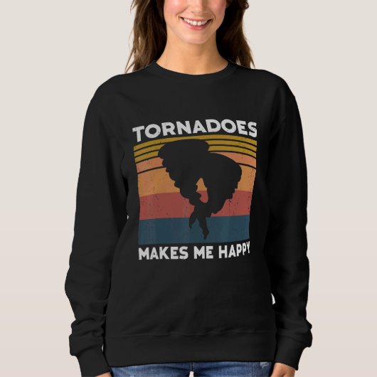 Tornado Storm Hurricane Weather Meteorologist Torn Trui (Voorkant)