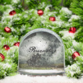 Tornado storm vernietigend huis sneeuwbol (Kerstmis)