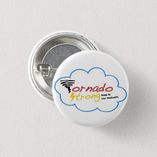 Tornado Strong logo badge Ronde Button 3,2 Cm (Voorkant /achterkant)