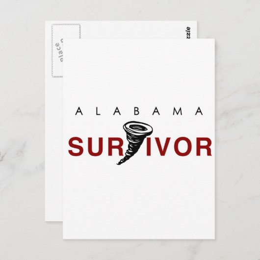 Tornado Survivor Briefkaart (Voorkant / Achterkant)