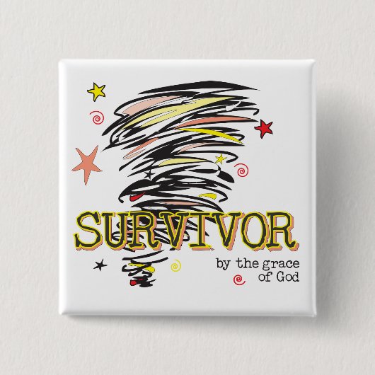 Tornado Survivor Button (Voorkant)
