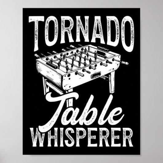 Tornado Tafel Fluisteraar Foosll Poster (Voorkant)