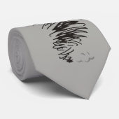Tornado Tekening Stropdas (Opgerold)