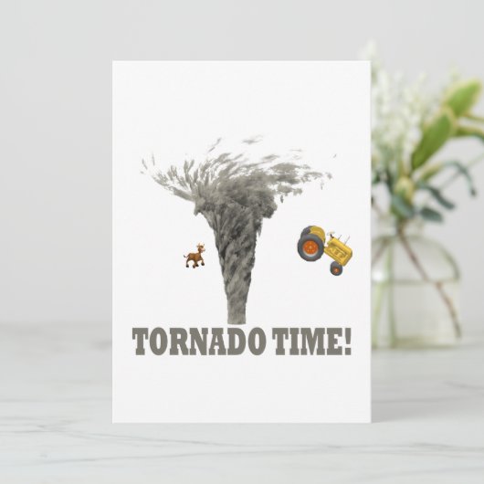 TORNADO-TIJD KAART (Staand voorkant)
