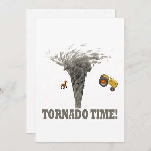 TORNADO-TIJD KAART (Voorkant / Achterkant)