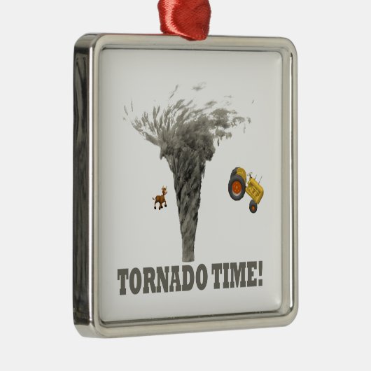 TORNADO-TIJD METALEN ORNAMENT (Rechts)