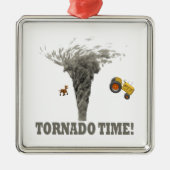 TORNADO-TIJD METALEN ORNAMENT (Voorkant)