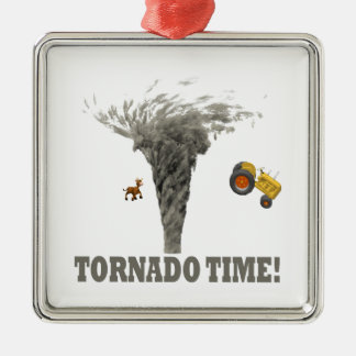 TORNADO-TIJD METALEN ORNAMENT
