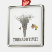 TORNADO-TIJD METALEN ORNAMENT (Links)