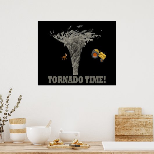 TORNADO-TIJD POSTER (Keuken)