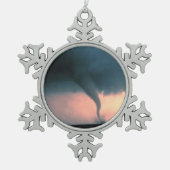 Tornado Tin Sneeuwvlok Ornament (Voorkant)