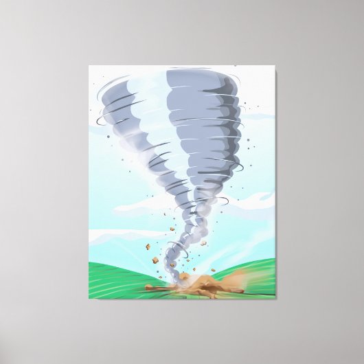 Tornado Twister Canvas Afdruk (Voorkant)