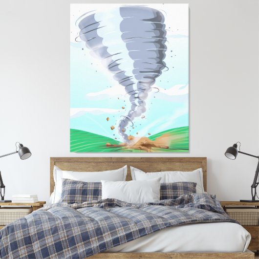 Tornado Twister Canvas Afdruk (Insitu (Slaapkamer))