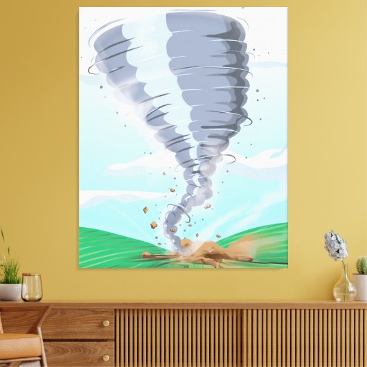 Tornado Twister Canvas Afdruk (Insitu (Woonkamer))