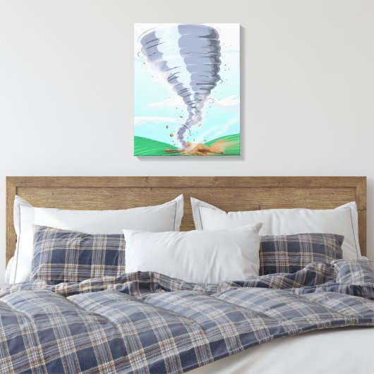 Tornado Twister Canvas Afdruk (Insitu (Slaapkamer))