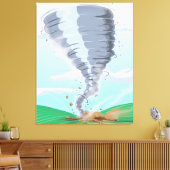Tornado Twister Canvas Afdruk (Insitu (Woonkamer))