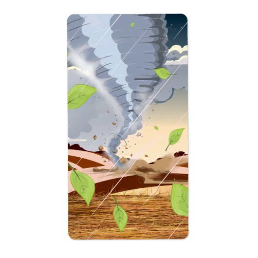 Tornado Twister Etiket (Voorkant)