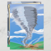 Tornado Twister Kaart (Voorkant / Achterkant)