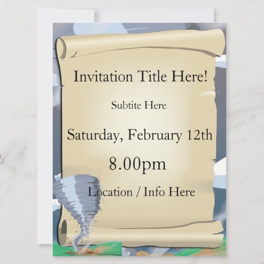 Tornado Twister Kaart (Achterkant)