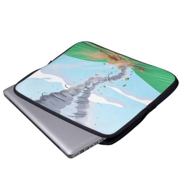 Tornado Twister Laptop Sleeve (Voorkant onderkant)
