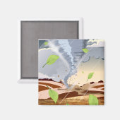 Tornado Twister Magneet (Voorkant / Achterkant)