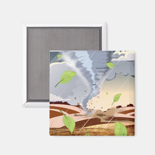 Tornado Twister Magneet (Voorkant / Achterkant)