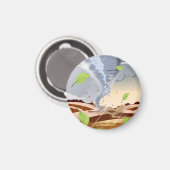 Tornado Twister Magneet (Voorkant / Achterkant)