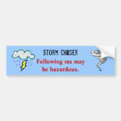 Tornado Twister Storm Chaser Ontwerp Bumpersticker (Voorkant)