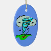 Tornado Twister Storm Chaser Vliegende Objecten Keramisch Ornament (Rechts)