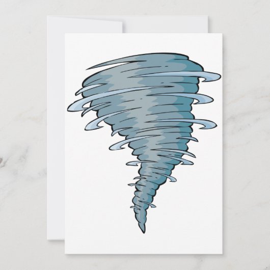 Tornado-uitnodigingen Kaart (Voorkant)