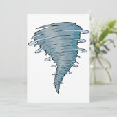 Tornado-uitnodigingen Kaart (Staand voorkant)