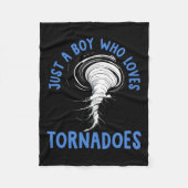Tornado Verjaardag Jongen Storm Chaser Boys Kinder Fleece Deken (Voorkant)