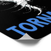 Tornado Verjaardagsboy Storm Chaser Jongens Kinder Poster (Hoek)