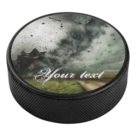 Tornado vernietigende huis storm meteorologie hockey puck (3/4)