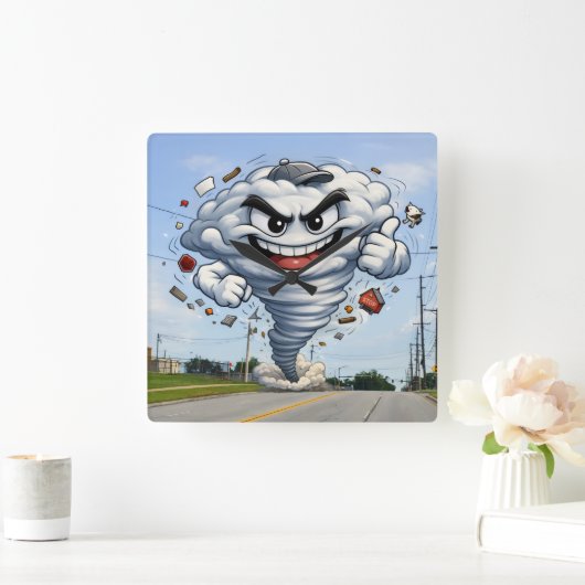 Tornado Vierkante Klok (Huis)