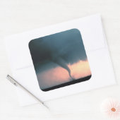 Tornado Vierkante Sticker (Envelop)
