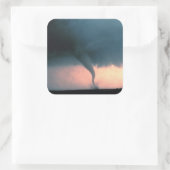 Tornado Vierkante Sticker (Tas)