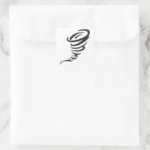 Tornado Vierkante Sticker (Tas)