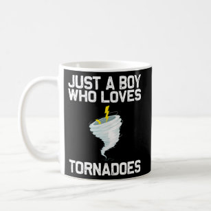 Tornado voor orkaan weer chaser koffiemok