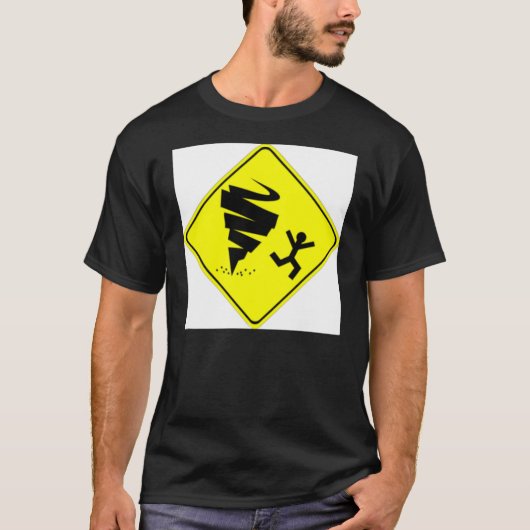 Tornado-waarschuwing T-shirt (Voorkant)