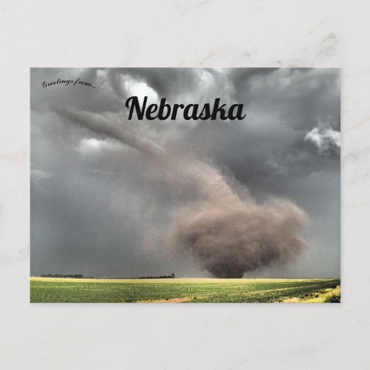 Tornado's in Hildreth Franklin County, Nebraska Briefkaart (Voorkant)
