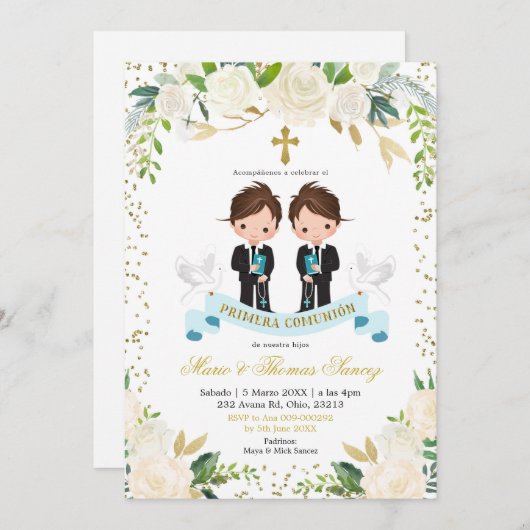 Torneo de Primera ó de Flora Blanca español Kaart (Voorkant / Achterkant)