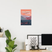 Torngat Mountains Nationaal Park Canada Retro Poster (Thuiskantoor)
