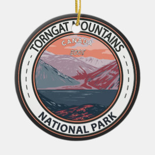 Torngat Mountains National Park Canada Badge Keramisch Ornament