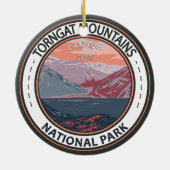 Torngat Mountains National Park Canada Badge Keramisch Ornament (Achterkant)