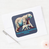 Torngat Mountains National Park Canada Vierkante Sticker (Envelop)