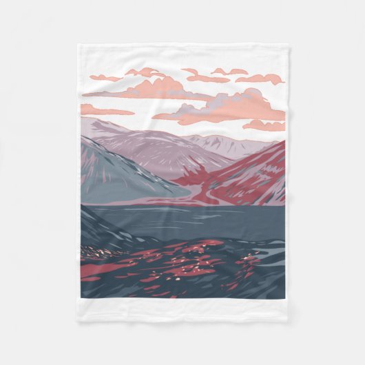 Torngat Mountains National Park Sticker Fleece Deken (Voorkant)