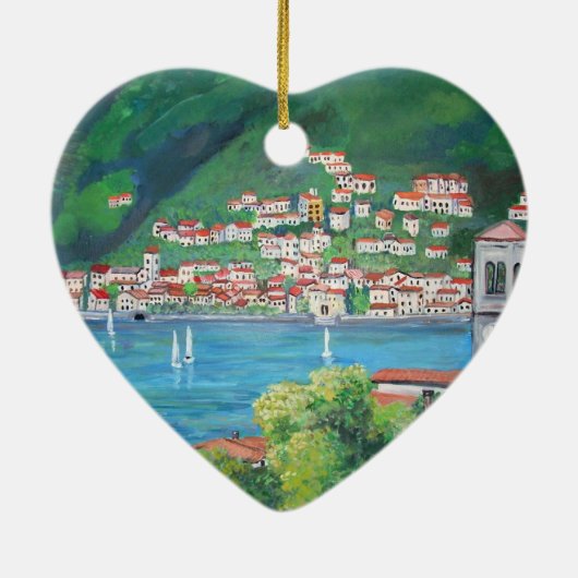 Torno, Italië Keramisch Ornament (Achterkant)