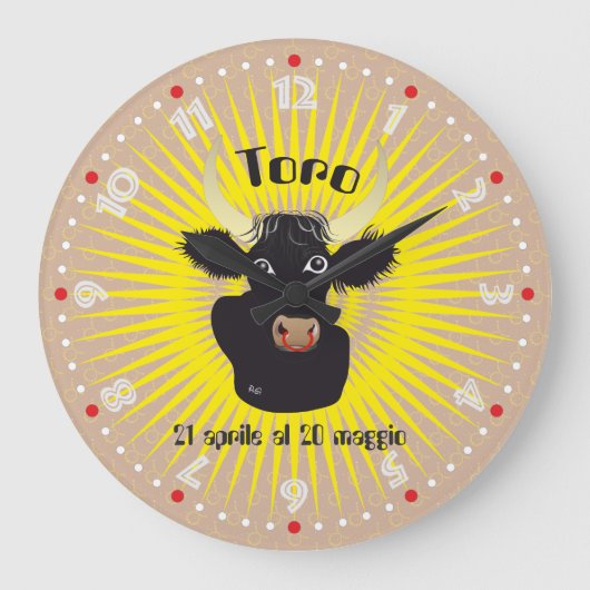 Toro 21 aprile al 20 maggio Orologio Grote Klok (Voorkant)